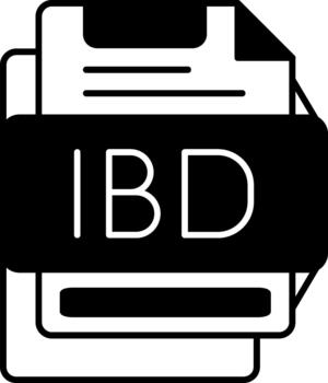 Distinctive Ibd Symbol for Creative Projects Solid vector