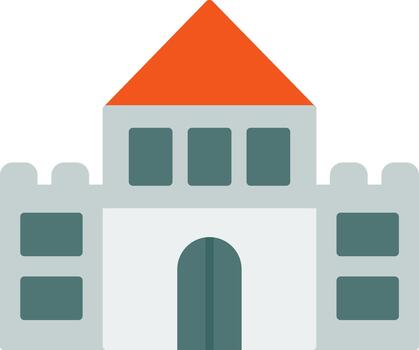 Castle Creative Element for Interface Projects Flat vector