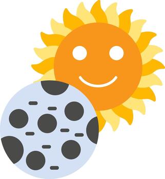 profesional eclipse Arte para creativo trabajo plano vector