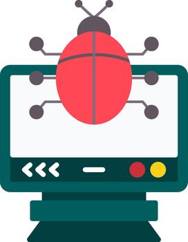 Virus Creative Element for Interface Projects Flat vector