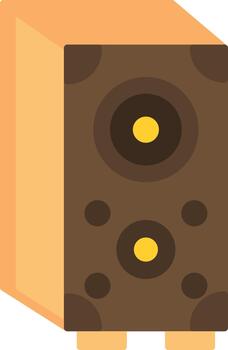 subwoofer creativo elemento para interfaz proyectos plano vector