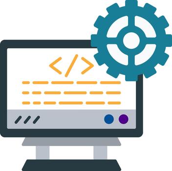 Web Development Creative Element for Interface Projects Flat vector