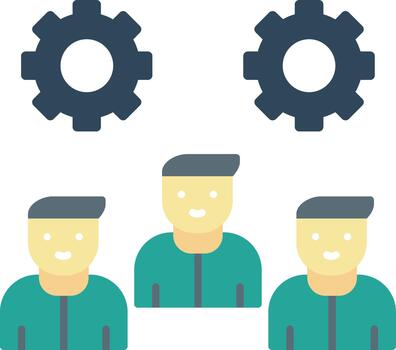 Workforce Scalable Artwork for Website Interfaces Flat vector