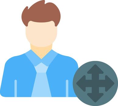 User Shape Creative Element for Interface Projects Flat vector