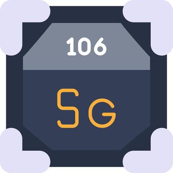 Seaborgium Creative Element for Interface Projects Flat vector