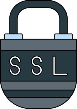 ssl creativo elemento para interfaz proyectos línea lleno vector