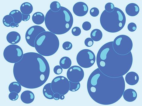Soap bubbles background vector