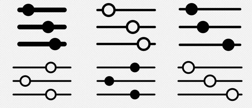 Control Knobs Icon. vector