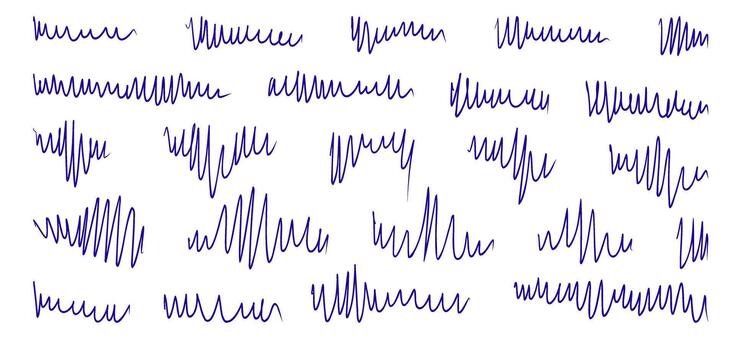 Abstract Scribble Scratch Texture Pack vector