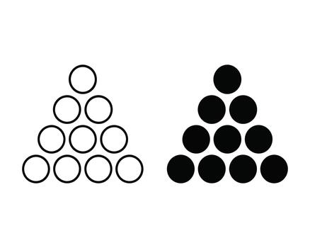 Geometric Circle Pyramid Pattern vector