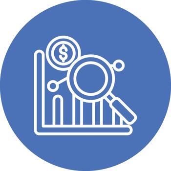 datos análisis creativo elemento para interfaz proyectos línea multi circulo vector