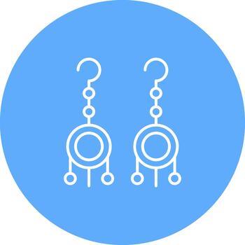 Earring Creative Element for Interface Projects Line Multi Circle vector