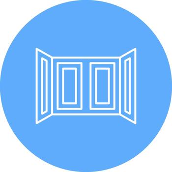 ventana creativo elemento para interfaz proyectos línea multi circulo vector