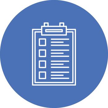 Lista de Verificación creativo elemento para interfaz proyectos línea multi circulo vector