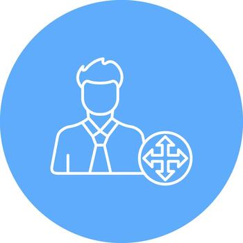 usuario forma creativo elemento para interfaz proyectos línea multi circulo vector