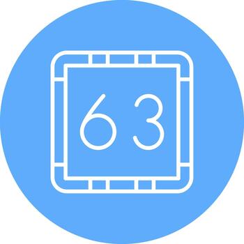 sesenta Tres creativo elemento para interfaz proyectos línea multi circulo vector