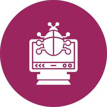 virus creativo elemento para interfaz proyectos glifo multi circulo vector