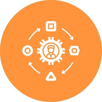 adaptación creativo elemento para interfaz proyectos glifo multi circulo vector