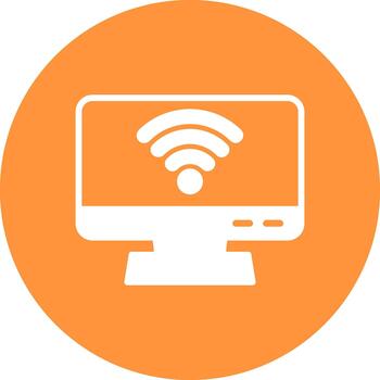 Wireless Creative Element for Interface Projects Glyph Multi Circle vector