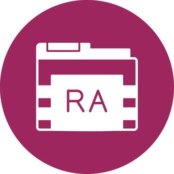 real academia de bellas artes carpeta creativo elemento para interfaz proyectos glifo multi circulo vector