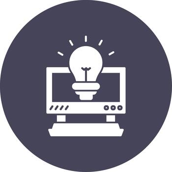 solicitud aplicación software programa plataforma glifo multi circulo vector