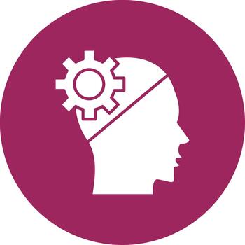 Thinking Creative Element for Interface Projects Glyph Multi Circle vector