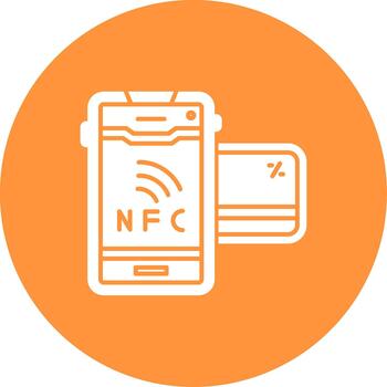 nfc creativo elemento para interfaz proyectos glifo multi circulo vector