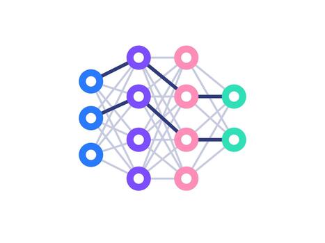 Neural Network Node Graph Artificial Intelligence vector