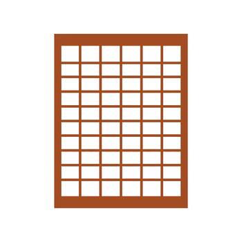 Brown Grid Pattern with Rectangular Cells for Data Table Layout and Spreadsheet Interface Design Elements vector