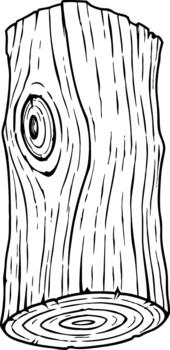 rústico árbol maletero ladrar superficie modelo vector