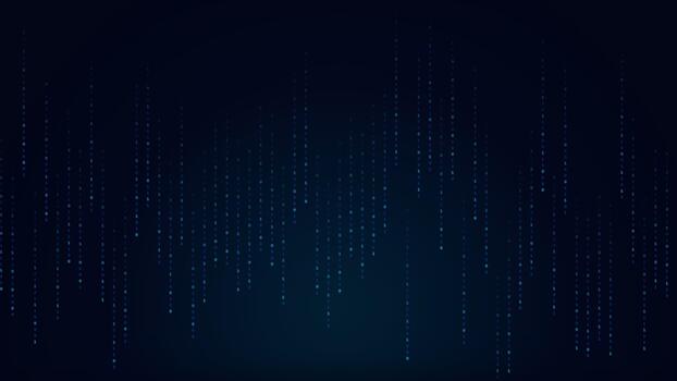 digital lluvia matriz efecto con brillante binario datos código corrientes video