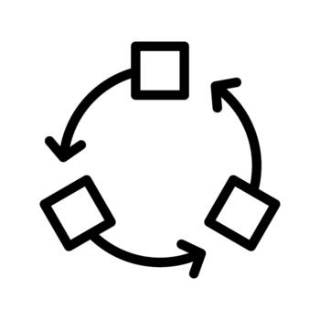 Transform Shape Conversion Process vector