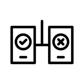 A B Testing User Experience Optimization vector