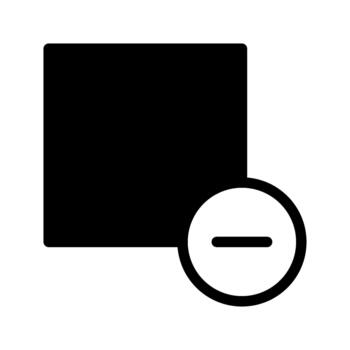 remove Delete Square Objects Through Shape Subtraction vector