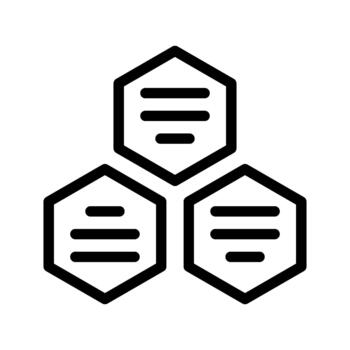 hexagonal Hexagonal Statistical Chart for Business Data Visualization vector