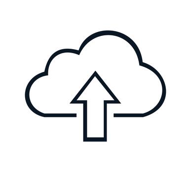 nube informática icono ilustración vector