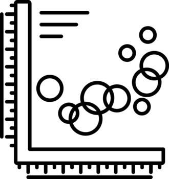 Creative Visual Solution for Modern Interface Systems with Bubble Chart Visual Concept vector