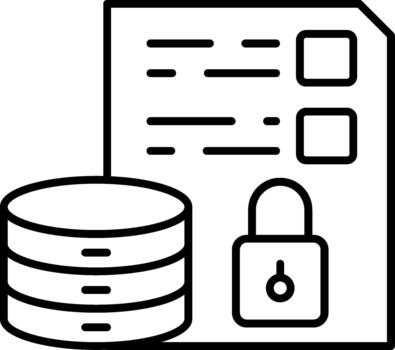 Data Security Modern Visual Concept for Creative Interface Design vector