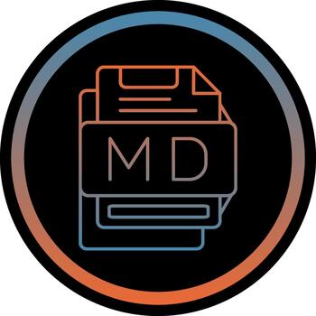 Md Creative Element for Interface Projects Gradient Inverted Circle vector