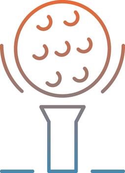 Golf Ball Creative Element for Interface Projects Gradient Circle vector