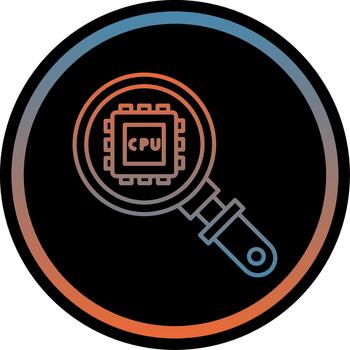 microchip processor silicon semiconductor CPU Gradient Circle vector