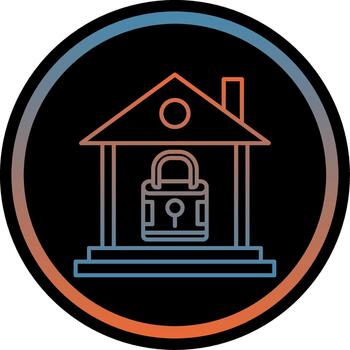 Home Lock Creative Element for Interface Projects vector