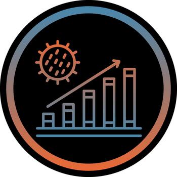 Statistic Creative Element for Interface Projects Gradient Circle vector