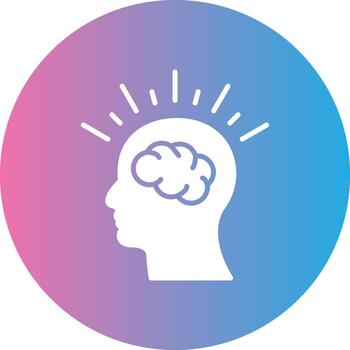 Cognitive Function Brain Icon vector