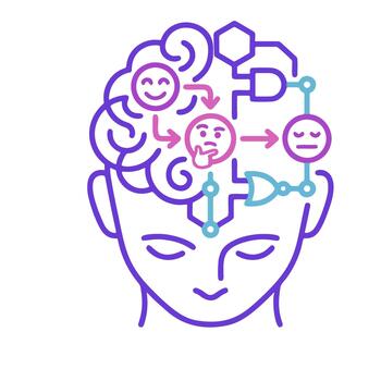 Vibe Coding Decoding Emotions and Thought Processes Through Digital Interfaces vector