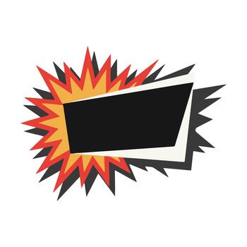 Comic Explosion Speech Bubble vector