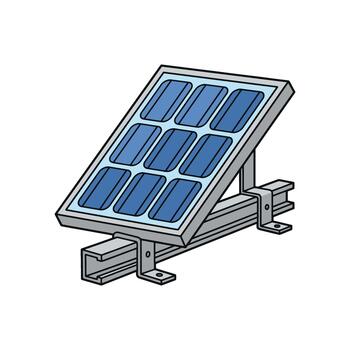 Solar panel array Illustration vector