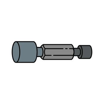 Threaded bolt Illustration vector