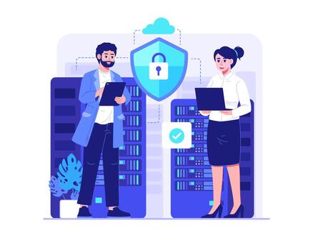 Data Protection Server vector