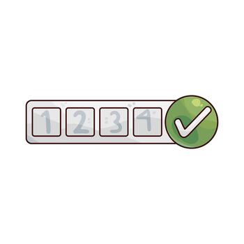 verification code illustration vector